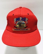VTG Union Pacific Snapback Hat Railroad Train Elk Made USA Red Concrete Project - £22.35 GBP