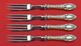 King Richard by Towle Sterling Silver Fruit Fork Set 4-Piece Custom Made 6&quot; HHWS - £217.65 GBP
