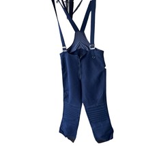 Obermeyer Men Ski Bib Pants Overalls 34 RL Wool Blend Padded Knees Navy Vtg - $15.83