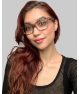 New ALAIN MIKLI A 03021 8730 50mm Red/Clear Women's Eyeglasses Frame Italy - $189.99