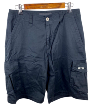 Oakley Cargo Shorts Size 33 Mens Black Skater Vintage 2000s Y2K 100% Cotton - £36.39 GBP
