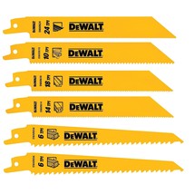 DEWALT Reciprocating Saw Blades, Metal/Wood Cutting Set, 6-Piece (DW4856) - £17.29 GBP