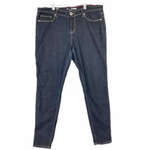 Women&#39;s Size 11 Skinny Jeans Classic Stretch Blue &amp; Red Denim Stylish Comfy - £9.34 GBP