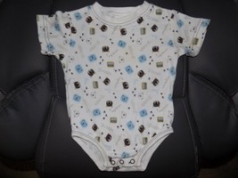 Little Legends Teddy Bear Print Snap Tee Shirt Size 12 Months Boy&#39;s EUC - £5.82 GBP