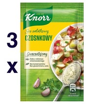 Knorr SALAD Dressing mix: GARLIC - 3 sachets/ 9 servings- FREE SHIPPING - £5.54 GBP