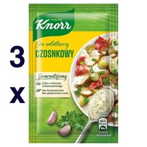 Knorr SALAD Dressing mix: GARLIC - 3 sachets/ 9 servings- FREE SHIPPING - £5.17 GBP