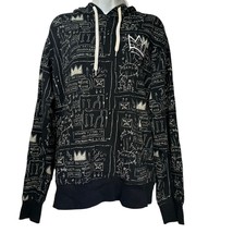 Jean-Michel Basquiat all over Graphic print logo Hooded Sweatshirt Size S - £27.24 GBP