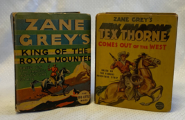 Vtg 1935-37 The Big Little Book Lot Zane Grey&#39;s Tex Thorne &amp; King Royal Mounted - £23.94 GBP