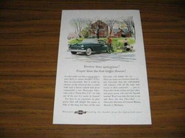 1955 Print Ad The &#39;55 Chevrolet Bel Air Sport Coupe Chevy Country Roadsi... - $13.24