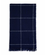 The Men&#39;s Store Paolo Mariani Wool/Cashmere Plaid Woven Scarf Blue-OS - $35.99