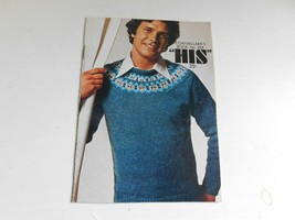 Book 228  His - Coats and Clark book of knit and crochet patterns for men - $5.93