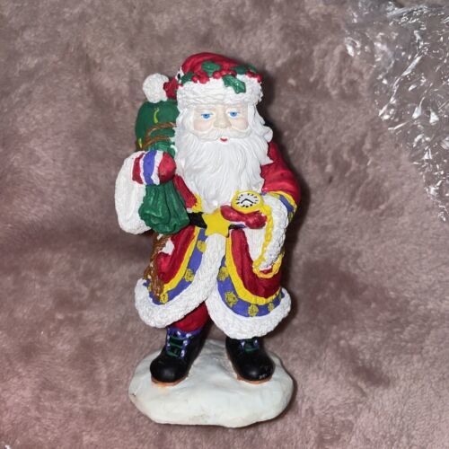 Papel Freelance Santa Claus Christmas Figure Resin Toy Bag Over Shoulder... - $4.95