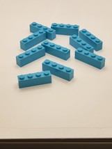 LEGO Parts Dark Turquoise Brick 1 x 4  #3010   QTY 10  1646/17 - £0.78 GBP
