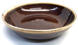 Vintage Hull Pottery Brown Drip Glaze 12&quot; Round Serving Bowl Oven Proof USA  - £31.44 GBP