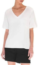 Mod Ref Women&#39;s Size XXL White Short Sleeve Knit Top NWT - £9.17 GBP