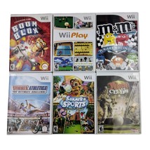 Wii 6 Game Lot Boom Blox Wii Play M&amp;M Kart Racing Summer Athletics Sports Golf - £27.05 GBP