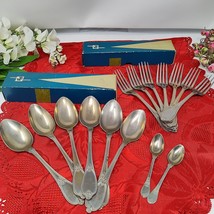 Vintage SBS Worths Bestecke Stainless 6 Spoons/7 Forks/2 Baby Spoons &quot;Re... - $465.62 MXN