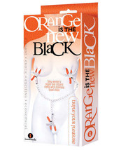 The 9&#39;s Orange is the New Black Triple Your Pleasure Clamps &amp; Chain - $16.70