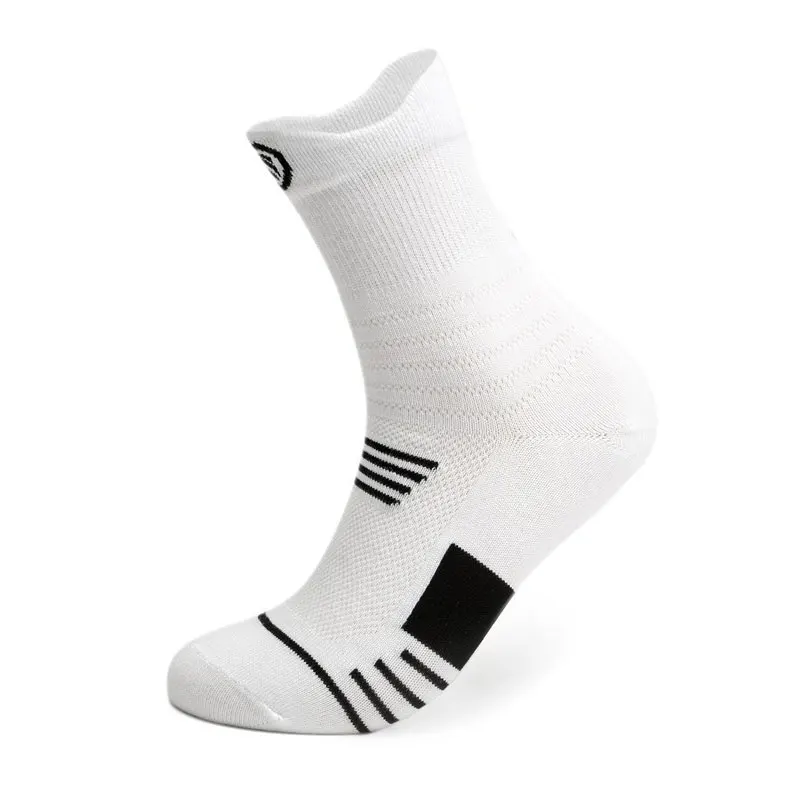 Men Basketball  So Anti-Slip Running Cycling Soccer Hi Sox White Black Athletic  - £83.07 GBP