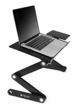 Executive Office Solutions Portable Adjustable Aluminum Laptop Desk/Stand Black - £26.10 GBP