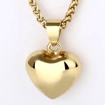 BAG2 Valentine 14k Gold Heart Necklace - £38.92 GBP