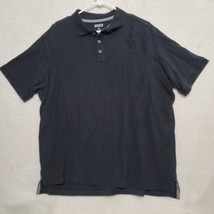 Duluth Trading Co. Men&#39;s Polo Shirt Size 2XL XXL Black Short Sleeve Casual Knit - £23.02 GBP