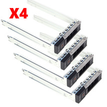 Lot Of 4Pcs 3.5&quot; Lff Sas Sata Hdd Hard Drive Tray Caddy For Dell Poweredge R740 - £43.27 GBP
