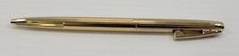 *B21) Vintage Sheaffer Gold Electroplated Ballpoint Pen White Dot Push Clip - $49.49