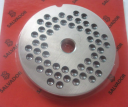 MADE IN ITALY #22 x 1/4&quot; (6 mm) holes Burger hole Grinder Plate - £20.94 GBP