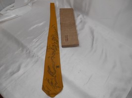 Old A Hand Screened Arline Stephenson Originals Mens Necktie Tie Brookside Nj R - £78.94 GBP