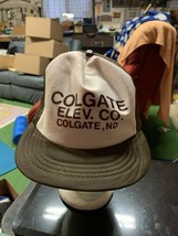 trucker hat baseball cap Vintage Snapback Mesh Colgate Elevator Co ND Farm Ag - £40.05 GBP