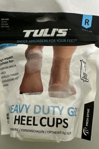 Tuli&#39;s Heavy Duty Gel Heel Cups-Shock Absorbers For Your Feet Latex Free... - $14.85
