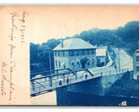 RPPC Cyanotype Maple Grove House Bridge Champlain New York NY 1906 Postc... - $42.52