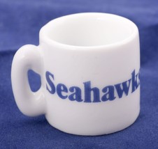 NFL Miniature Coffee Mug Seattle Seahawks Fan Collectible Ornament Vintage - £4.57 GBP