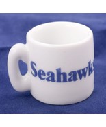 NFL Miniature Coffee Mug Seattle Seahawks Fan Collectible Ornament Vintage - £4.50 GBP