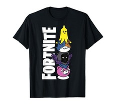 Fortnite Black Classic Fit Crew Neck T-Shirt Large- Adult Polyester &amp; Co... - $16.99