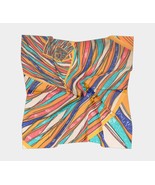 25 Inch Square Scarf Head Wrap or Tie | | Pop Art | Rainbow Colors | Sil... - £31.45 GBP