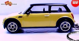 RARE NICE KEY CHAIN RING YELLOW &amp; BLACK TOP BMW NEW MINI COOPER S Ltd GR... - $48.98
