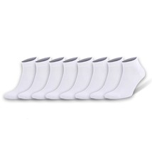 White Ankle Socks for Men Bamboo 8 Pairs with Gift Box - $24.74