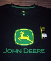 John Deere Tractors Deer T-Shirt Men&#39;s 2XL Xxl New Black - £15.67 GBP