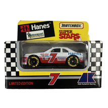 Jimmy Hensley Alan Kulwicki #7 Hanes Matchbox 1993 Super Stars 1:64 Diecast - £6.58 GBP