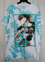 NWT MENS MY HERO ACADEMIA NOVELTY TIE DYE T-SHIRT  SIZE 2XL - £19.74 GBP