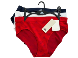 Adidas 4A2H99 3-Pack Underwear Bikini Briefs Red/White/Navy ( XL ) - $39.57