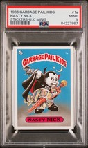 1986 Garbage Pail Kids OS1 Series 1 Uk Mini Nasty Nick 1a Card Psa 9 Mint - £473.68 GBP