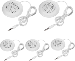 5Pcs DIY Pillow Speaker, New 3.5Mm Mini Stereo Speaker for MP3 Phone Portable CD - £15.63 GBP