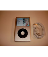 APPLE  iPOD CLASSIC  7TH GEN.  CUStOM  SILVER  120GB...NEW  BATTERY... - $319.08 CAD