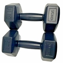 TKO Set of 2 Cement Filled Hex Dumbbells For Strength &amp; Cardio Workouts 3 LBS EA - £14.79 GBP