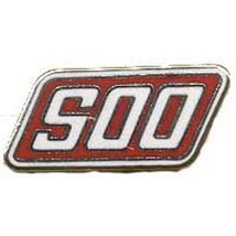 SOO Line Railroad Pin Red 1&quot; - £7.68 GBP