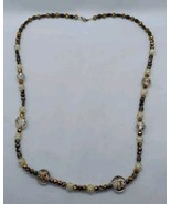 Vintage Artisan Made Bead Necklace  - $9.89