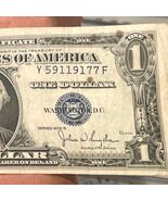 1935  Dollar Silver Certificate Blue Seal #Y 59119177 F - $637.82 MXN